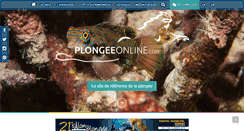 Desktop Screenshot of plongeeonline.com