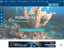 Tablet Screenshot of plongeeonline.com